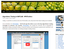 Tablet Screenshot of matlabtips.com